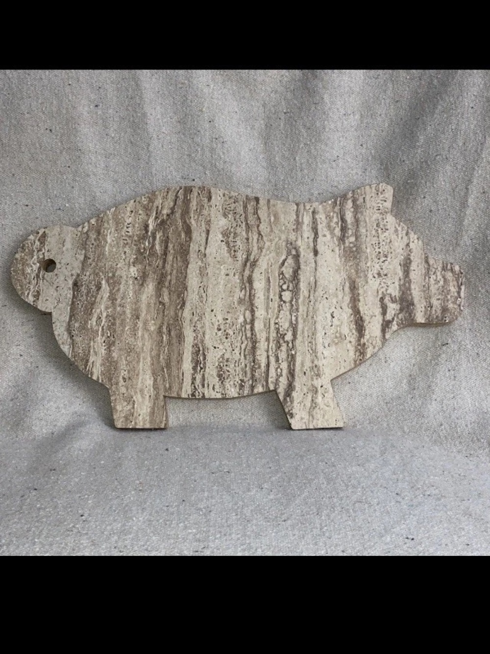 Vintage Pig Shape Formica Cutting Board Farmhouse  Kitchen Decor Wall Hanging